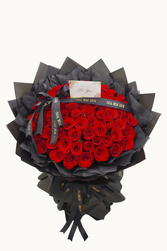 Bouquet Of 70 cm Long | Premium Red Roses